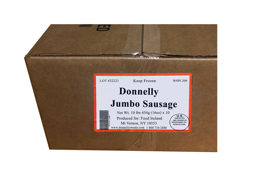 Packaging for Traditional Jumbo Sausage 454g (16oz)